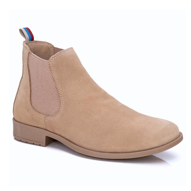 Botina Masculina Chelsea Casual Confortável Leve Resistente Cano Médio Sem Cadarço Ajuste em Elástico