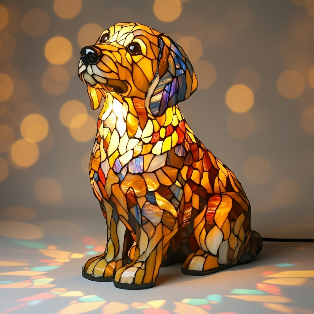 Buddy – Luminária Golden Retriever Radiante