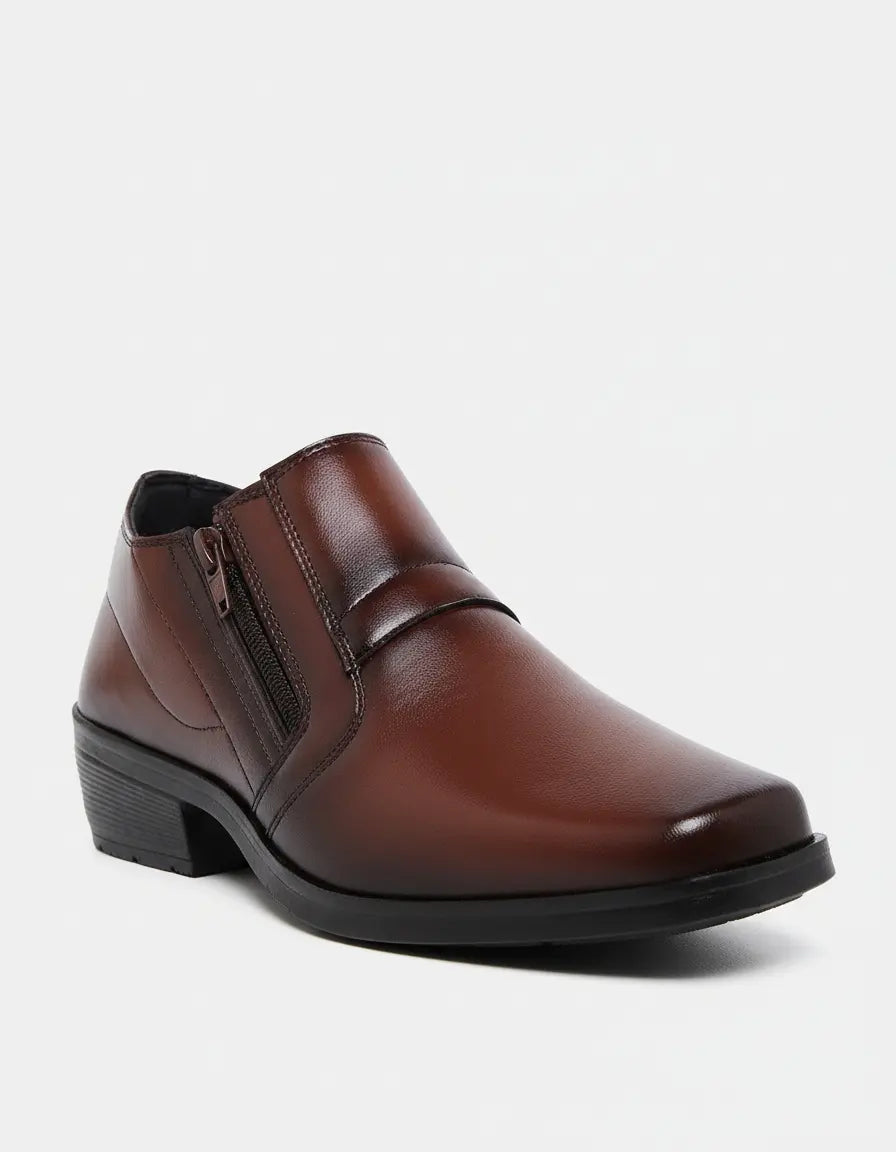 Sapato Bota Social Masculino Com Zíper Confortável Elegante