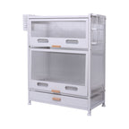 Rack Escorredor Organizador Duplo Com Gaveta