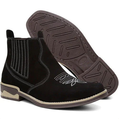 Bota Masculina Chelsea Botina Leve E Macia Palmilhas De Gel
